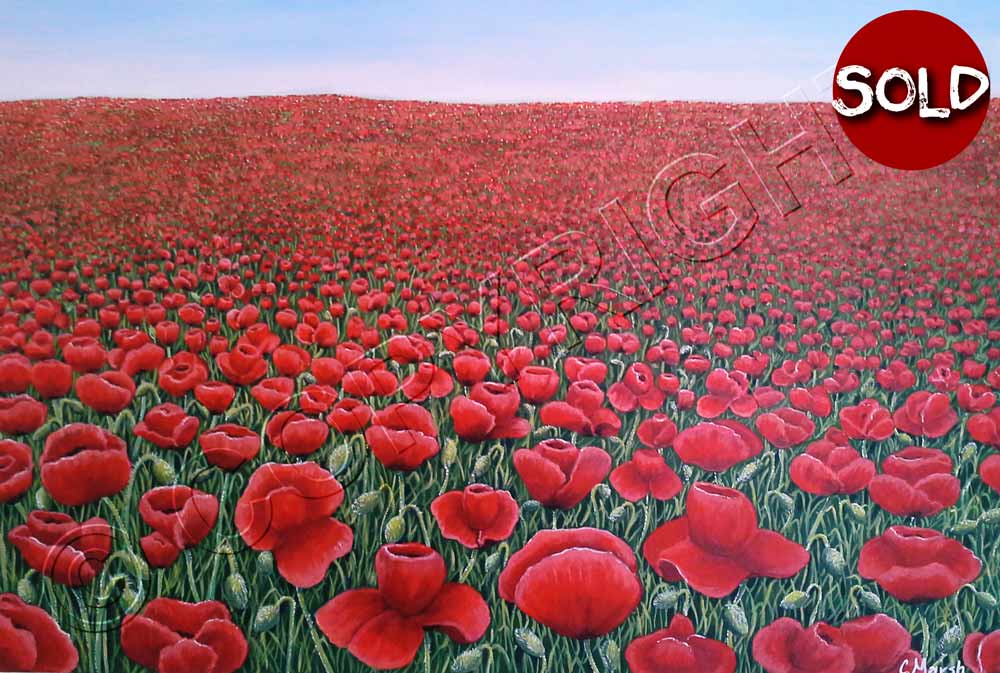 Painting of Poppies