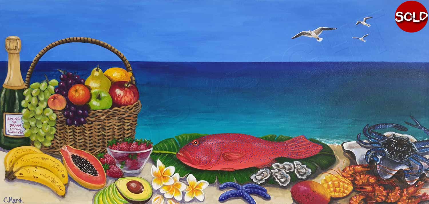 Painting of Tropical Food