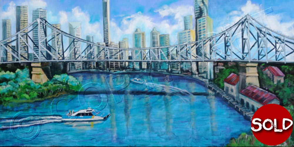 Painting of Brisbane Storey Bridge