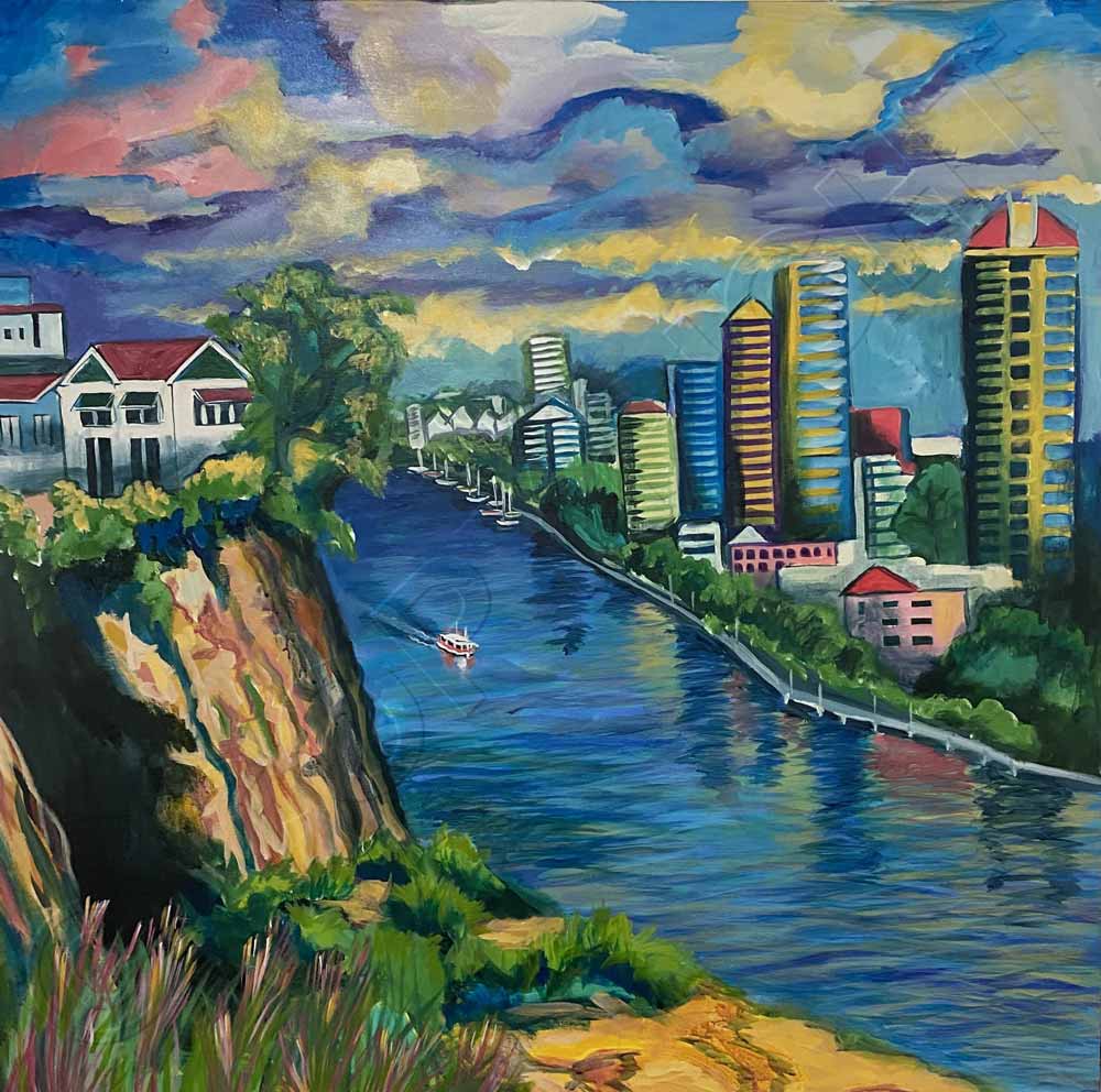 Painting of  Brisbane River