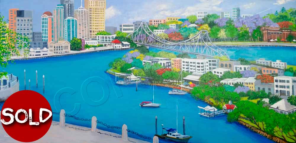 Painting of Brisbane